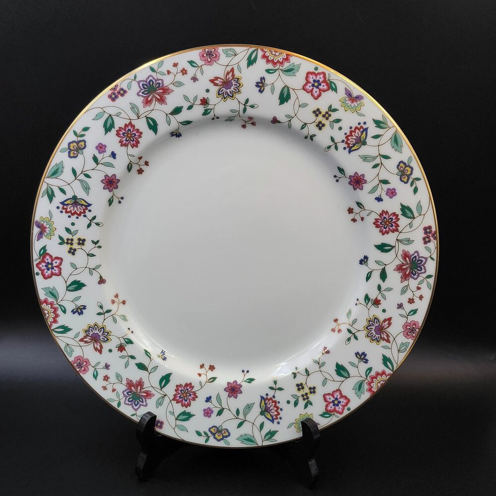 Tachikichi Kyoto Porcelain Plate Japan 31cm Royal Queen  Dinner Plate Handmade